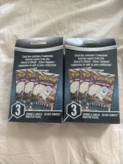 SEALED Pokemon TCG Silver Tempest Bundle 3-Pack, Sealed (x2, 6 Packs Total) - Image 2