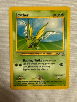 2002 Pokemon - Scyther Non-Holo - WOTC Black Star Promo #45 - Pokemon League - Image 1