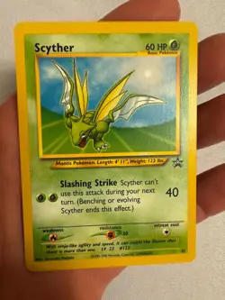 2002 Pokemon - Scyther Non-Holo - WOTC Black Star Promo #45 - Pokemon League - Image 2