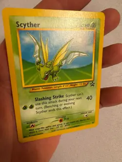 2002 Pokemon - Scyther Non-Holo - WOTC Black Star Promo #45 - Pokemon League - Image 4
