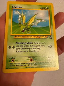 2002 Pokemon - Scyther Non-Holo - WOTC Black Star Promo #45 - Pokemon League - Image 5