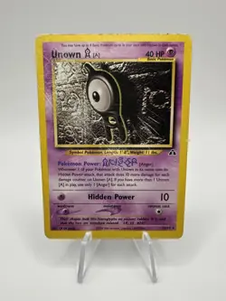 Unown A 33/75 Neo Discovery Unlimited Rare Pokemon TCG HP - Image 1