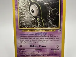 Unown A 33/75 Neo Discovery Unlimited Rare Pokemon TCG HP - Image 3