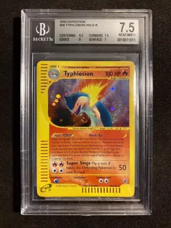Typhlosion 28/165 Holo ENG🇬🇧Expedition Near Mint +💥Beckett BGS 7,5☘Pokemon📩 - Image 1