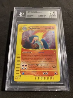 Typhlosion 28/165 Holo ENG🇬🇧Expedition Near Mint +💥Beckett BGS 7,5☘Pokemon📩 - Image 5