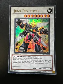 Junk Destroyer 5DS3-EN039 Ultra Rare 1st Edition Light Play+ Yugioh - Image 1