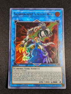 Yu-Gi-Oh! Salamangreat Sunlight Wolf BLAR-EN089 1st Edition Ultra Rare NM - Image 1
