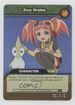 2008 Dinosaur King Trading Card Game Series 1: Zoe Drake #DKCG-145 - Image 1