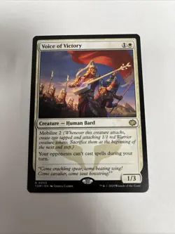 Voice Of Victory Nonfoil Card #0033 MTG - Image 1