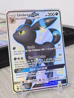 Pokemon Card TCG Umbreon GX SV69/SV94 Hidden Fates Shiny Vault Holo Rare NM - Image 1