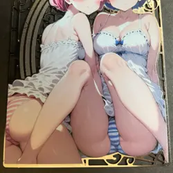 Goddess Story Gold METAL Card - Maiden Party - Serial Number #/200! Rem and Ram - Image 4