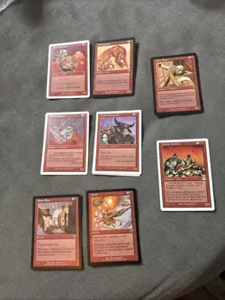 Vintage MTG Lot: 1995-1999 218 Cards - Played - Magic The Gathering - Image 2