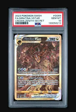 Pokemon TCG Crown Zenith Giratina VSTAR Secret Rare Card GG69/GG70 PSA 10 Gem MT - Image 3