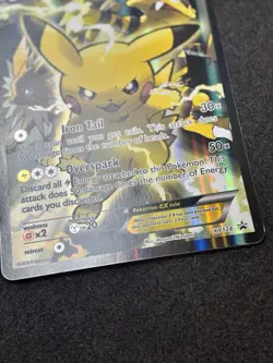 Jumbo Pikachu EX XY124 Oversized Black Star Promo Pokemon Card 2016 TCG NM/VLP - Image 2