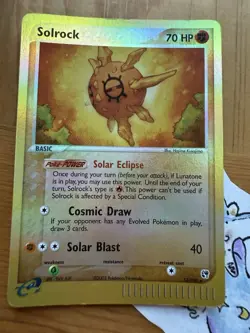 Solrock 13/100 Reverse Holo Card (Sandstorm) - Rare - 2003 - Ereader LP - Image 1