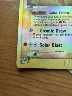 Solrock 13/100 Reverse Holo Card (Sandstorm) - Rare - 2003 - Ereader LP - Image 4