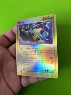 Seviper 11/100 EX Sandstorm Reverse Holo Pokemon Card MP - Image 4
