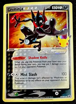 Greninja Gold Star Holo SWSH144 NM Celebrations Promo Near Mint Pokemon Card - Image 1