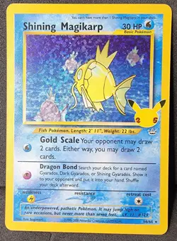 Pokemon TCG Celebrations Classic Collection Shining Magikarp Holo Card 66/64 NM - Image 1
