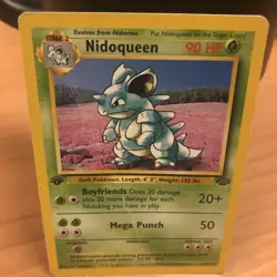 Nidoqueen 23/64 1st Edition Jungle WotC Vintage Pokemon Card 1999 HP/DMG - Image 1