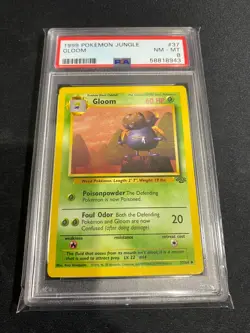 1999 Gloom #37 Jungle Set Uncommon Original Pokemon Card PSA 8 - Image 1