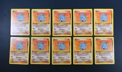 9 NM/1MP (10) Rhyhorn 1st Edition Jungle Set 61/64 Pokemon Cards - Image 1