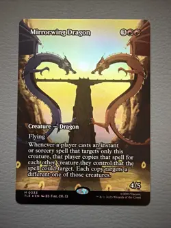 MTG Avatar Eternal SOURCE MATERIAL M Mirrorwing Dragon #0033 Foil - Image 1