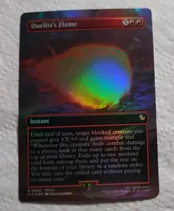 Mtg Duelist's Flame (Borderless) Final Fantasy Commander Foil - Image 1