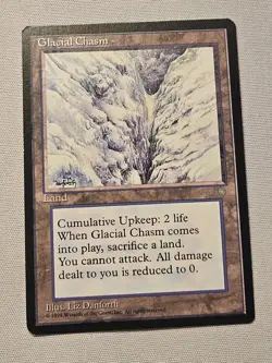 MTG Glacial Chasm x1- -Ice Age MP - Image 1