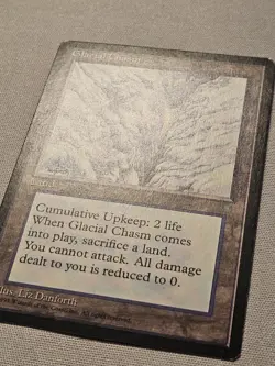 MTG Glacial Chasm x1- -Ice Age MP - Image 2