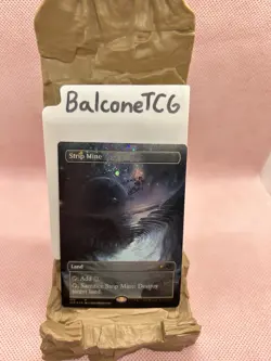 MTG Strip Mine (472) (Borderless) (Galaxy Foil) Secret Lair Drop Series - Image 1