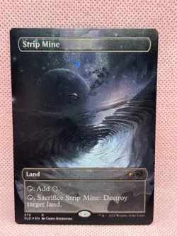MTG Strip Mine (472) (Borderless) (Galaxy Foil) Secret Lair Drop Series - Image 2
