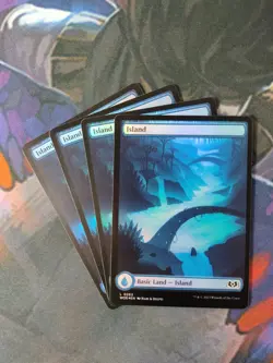 Foil Full Art Island 0263 x 4 | 7% Off 2+ | Wilds of Eldraine | NM | MTG - Image 1