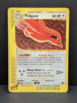 Pidgeot 023/165 Expedition Base Set Holo Rare Pokemon TCG Nintendo NM - Image 1