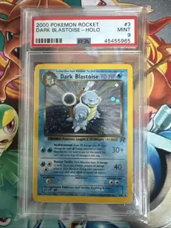 2000 POKEMON ROCKET #3 DARK BLASTOISE-HOLO PSA 9 - Image 1