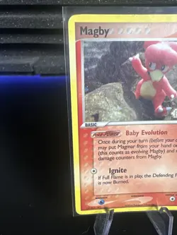 Pokemon TCG Magby 58/92 EX Legend Maker Reverse Holo Stamped - Image 2