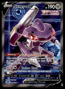 Pokemon TCG SWSH08: Fusion Strike #254/264 Genesect V (Full Art) NM - Image 1
