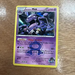Pokemon: Team Aqua's Muk #8/34 Holo Rare Double Crisis 2015 - NM - E93 - Image 1