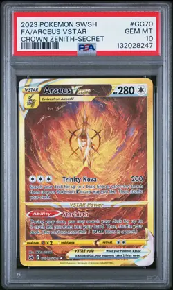 Arceus VSTAR GG70 Pokemon Sword And Shield Crown Zenith GEM MINT PSA 10 - Image 1