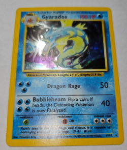 Pokemon TCG Gyarados Base Set 6/102 Holo 1999 Wizards Base Set 100 HP b - Image 2