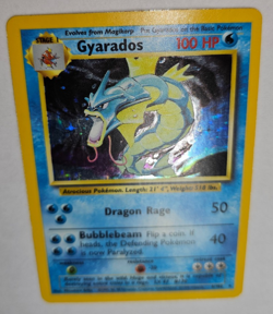 Pokemon TCG Gyarados Base Set 6/102 Holo 1999 Wizards Base Set 100 HP b - Image 3