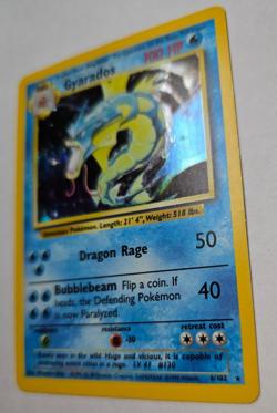 Pokemon TCG Gyarados Base Set 6/102 Holo 1999 Wizards Base Set 100 HP b - Image 5