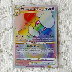 Whimsicott VSTAR 175/172 Brilliant Stars NM Full Art Secret Rainbow Rare Pokemon - Image 1