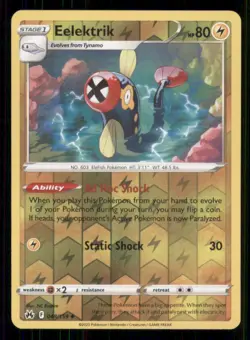 Eelektrik Crown Zenith #048/159 Uncommon Reverse Holo Pokemon LP - Image 1