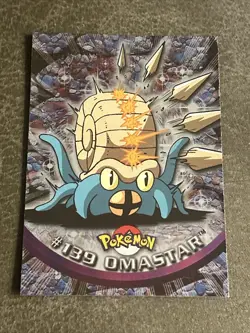 Topps Pokemon series 3 holo foil Omastar #139 LP - Image 1