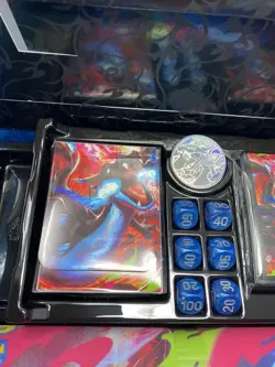 Mega Charizard X ex UPC Mat Accessories - Pokemon Play Mat, Dice, Sleeves, Box - Image 2