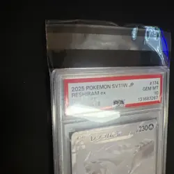 2025 Pokemon Japanese SV11W JP White Flare Reshiram EX Black White Rare PSA 10 - Image 3
