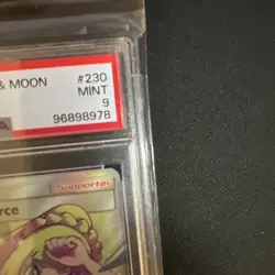 2019 POKEMON SUN & MOON COSMIC ECLIPSE #230 FULL ART/LILLIE'S FULL FORCE PSA 9 - Image 4