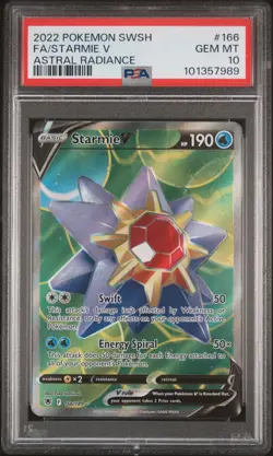 Fa/Starmie V - Pokemon Sword & Shield Astral Radiance - #166 PSA 10 - Image 1