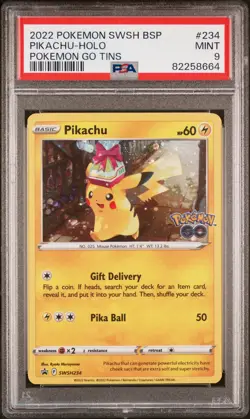 Pikachu-Holo - Pokemon Go Tins - Pokemon Swsh Black Star Promo - 234 PSA 9 - Image 1